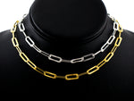 Showcasing both options for the suncharged choker. Sterling Silver and Gold Vermeil (Solid Sterling Silver with a high quality gold plating) This quality chain has a sunburst engraving on the links that catches the light for a unique, heavy choker look. Wear it alone to edge up an outfit or layer it with your other favorite necklace. Elevated and badass, this necklace is uncaged!